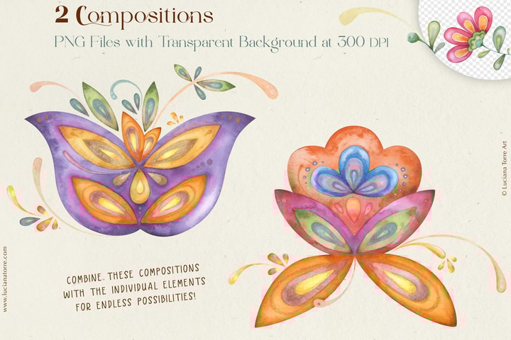 botanical prints and floral patterns for selling your digital products