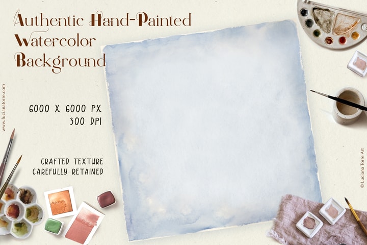 original hand-painted background with watercolor texture to use on any creative project